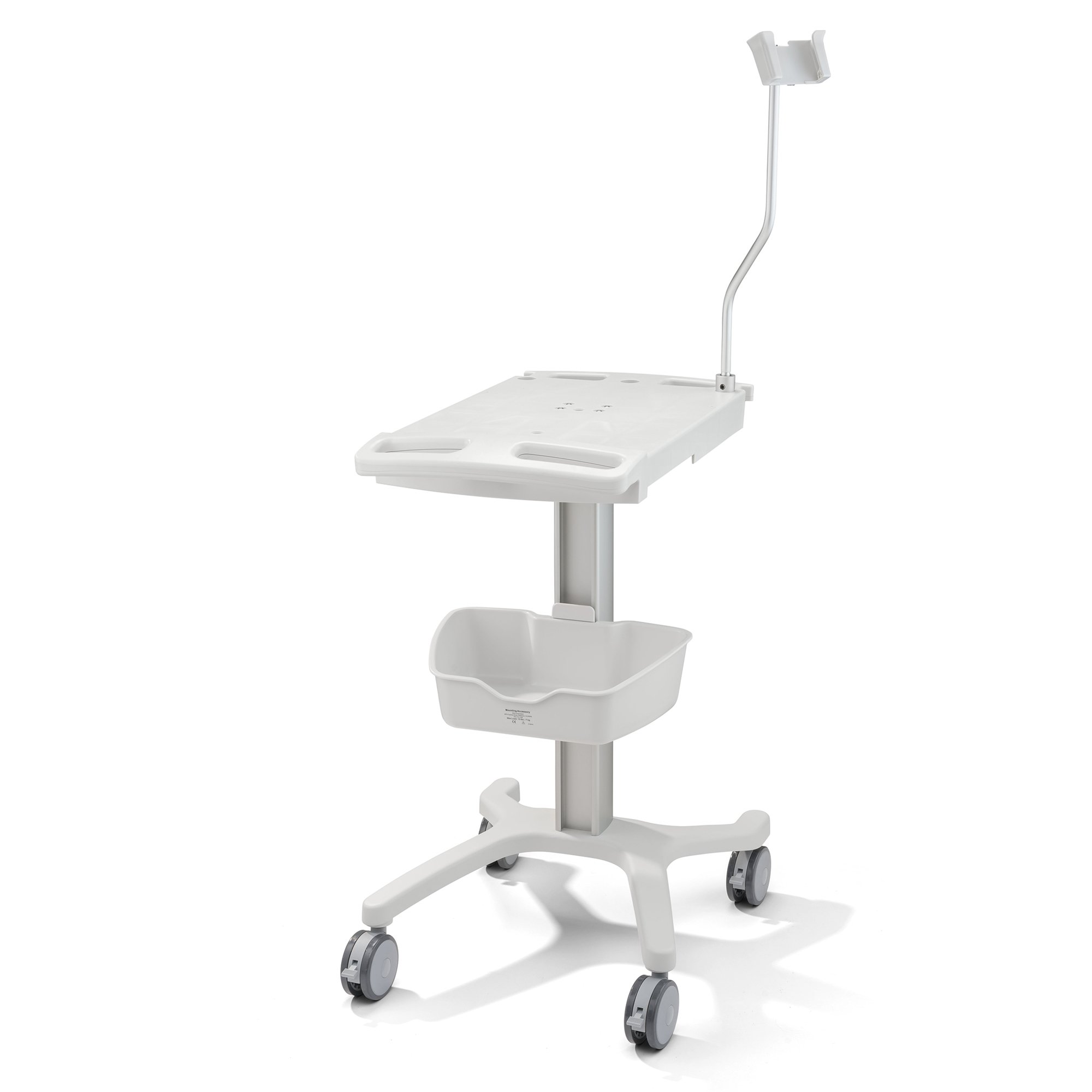 Cart ECG Mobile Cart with Storage Bin Cable Arm  .. .  .  